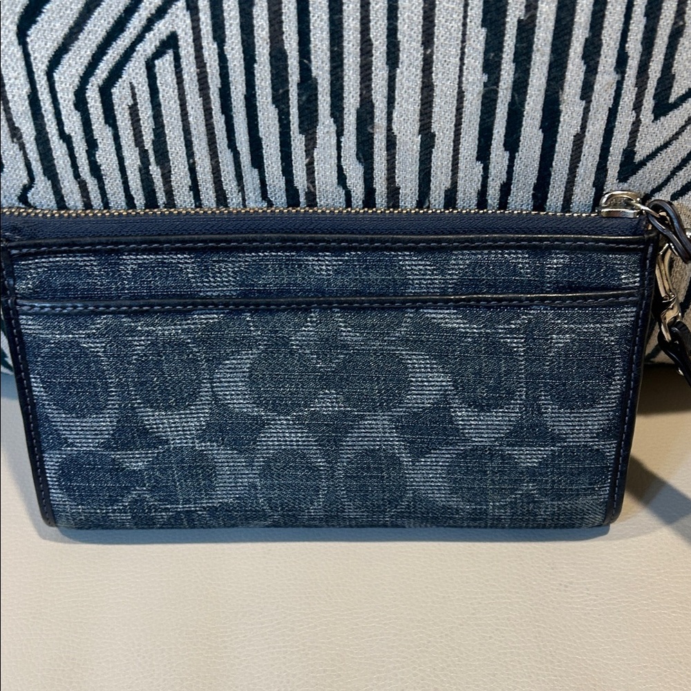 Coach Denim Legacy Y2K Wristlet Wallet - Picture 6 of 10